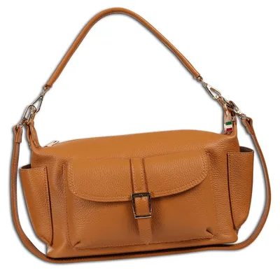 Immagine prodotto di Borsa a tracolla Florence Damen, in vera pelle, color marrone, modello OTF860C4