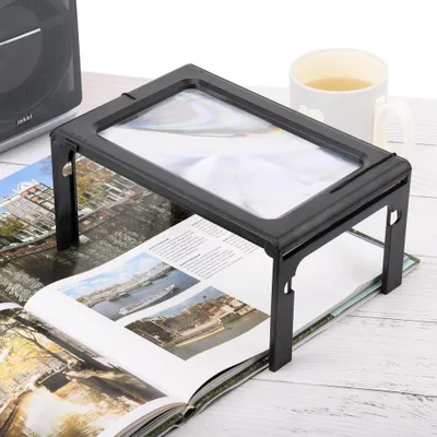 Productafbeelding van Tafel Loep - Vergrootglas met LED verlichting - Loep 2.5x - Vergrootglas Lezen - Voor Slechtziende - 24 x 16 x 11.5 Cm