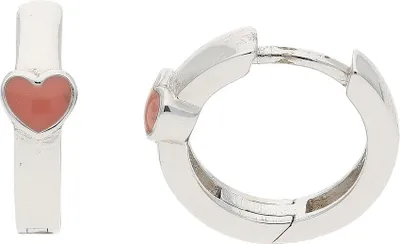 Produktbild von JuwelmaLux Kinder Ohrringe Silber 925 Herz Rosa JL10-06-0698