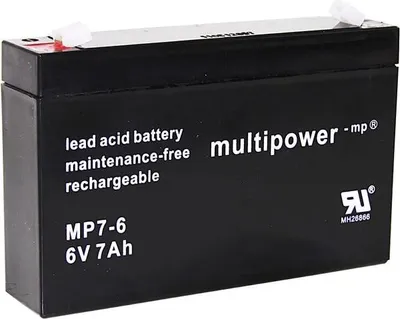 Produktbild von Multipower BleiSäure Akku MP7-6S, 6 Volt, 7 Ah