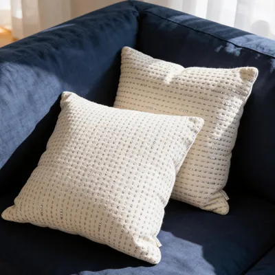 Kissenbezug Kantha-Stickerei 40x40 cm 2 Stück