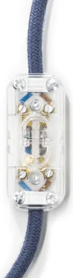Immagine prodotto di Creative-Cables Interruttore unipolare infracavo con morsetto di terra – (Trasparente, 60 x 25 mm, h 15 mm) – Tensione 250V – Carico max 2A