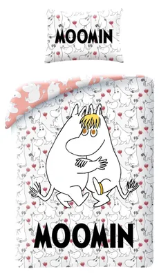 Produktbild von Moomin Bettbezug – 140 x 200 cm – 50 x 70 cm – 100 % Baumwolle