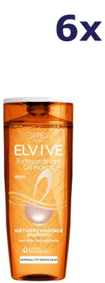 Productafbeelding van 6x L'Oreal Elvive Shampoo - Extraordinary Oil Kokos 250ml