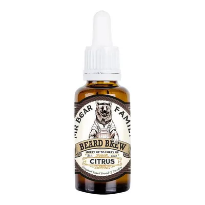 Zdjęcie produktu dla Mr Bear Family Family Beard Brew Citrus 30ml, Olejek do brody, 30 ml, 1 szt.