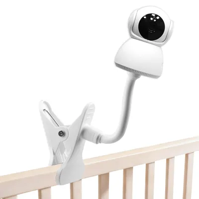 Image de Support flexible pour caméra – Support universel pour babyphone – Réglable – Poignées antidérapantes – Montage sans perçage – Compatible avec un filetage de 1/4 de pouce