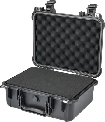 Outdoor Fotokoffer und Waffenkoffer mit Rasterschaumstoff von HMF mit 34 cm Breite