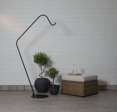 Produktbild von Leuchtenständer "Mark" 175cm Schwarz inkl. 5 Befestigungsclips