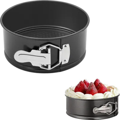 Image de Moule à charnière rond, diamètre 16 cm, en acier au carbone, avec revêtement antiadhésif