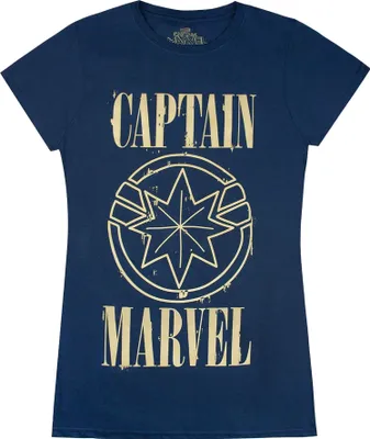 Immagine prodotto di Captain Marvel - T-shirt da donna NS5389 (L) (blu navy)