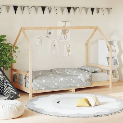Produktbild von Praktischen Kinderbett 90x200 cm Massivholz Kiefer - Kinderbetten ,design Möbel 7903532 1parcel