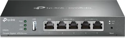 Image de Routeur VPN Gigabit TP-Link Omada, WAN Ethernet, Gigabit Ethernet, noir