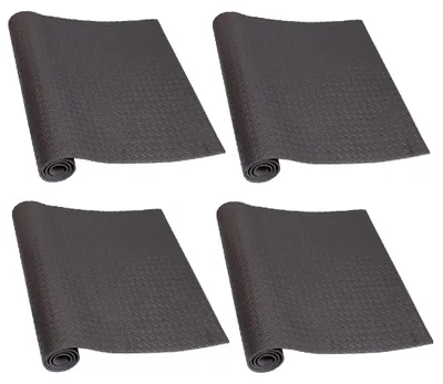 Image de Tapis de sol de fitness, tapis de protection - 200 x 100 cm - Épaisseur : 7 mm - Gris - En EVA