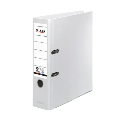 Produktbild von Falken Ordner Recycolor 11285897 DIN A4 80mm Papier weiß