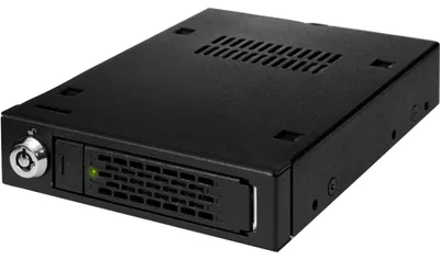 Produktbild von Icy Dock MB991SK-B, SATA, Serial ATA II, Serial ATA III, 6.35 cm (2.5"), Schwarz, Metall, 400g, 10.16 cm