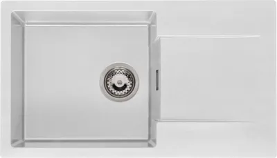 Produktbild von Reginox R33500 Regi Granit Spüle Amsterdam 43 Pure White ab 60 cm Schrankbreite / Einbauspüle