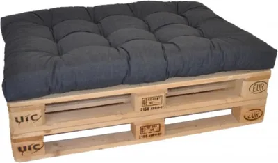 Obrázek produktu pro Sedák na paletu 120x80 tmavě šedý melír