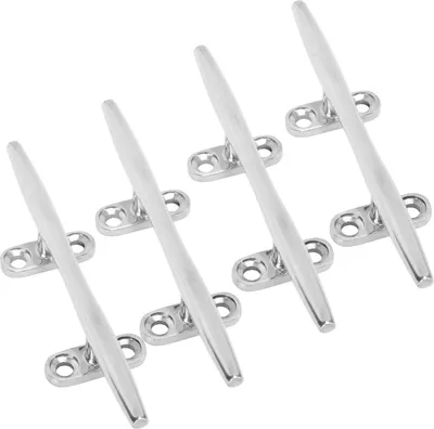 Immagine prodotto di 4 pezzi bitte d'ormeggio per barche, robuste bitte d'ormeggio in acciaio inox per yacht marini, società gonfiabili, 15,2 cm