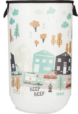 Produktbild von Wäschekorb mit Stadtmotiv BEEP BEEP, 40 l