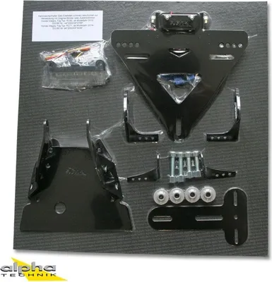 Produktbild von alpha Technik Kennzeichenhalter Honda NC700X/NC750X, RC63/RC72 für NC750X RC72