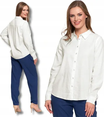 Immagine prodotto di Moraj - camicetta bianca - camicetta da donna, taglia L - camicetta a maniche lunghe - camicetta bianca