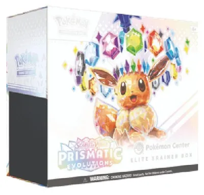 Zdjęcie produktu dla Pokemon Prismatic Evolutions Pokémon Center Elite Trainer Box