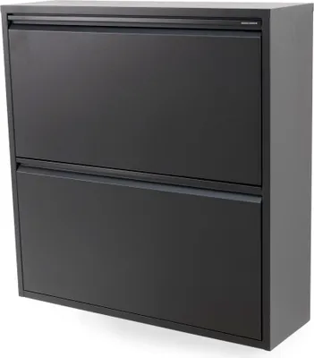 Produktbild von Spinder Design Schuhschrank mit 2 Klappen Schwarz, Billy 2