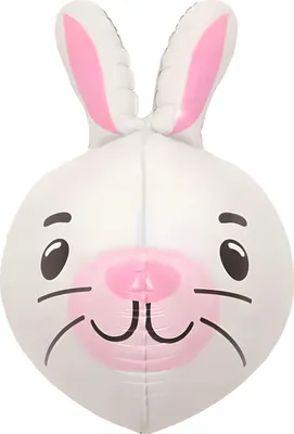 Produktbild von Folienballon Tier, Hase Kopf ca. 83*43 cm