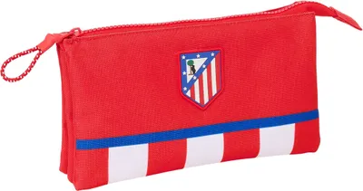Obrázok produktu pre Trojitý viacúčelový kufor Atlético Madrid červený 22 x 12 x 3 cm