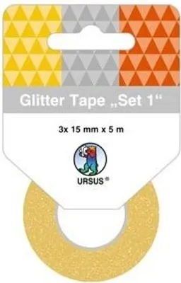 Produktbild von Glitter Tape 15mmx5m VE=3 Rollen Set 01