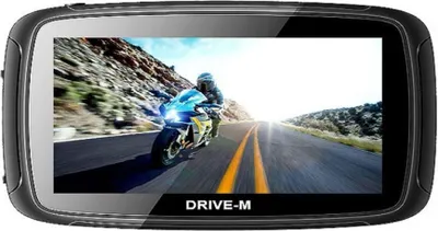 Produktbild von 5 Zoll GPS Navigationsgerät DRIVE-M mit Bluetooth, für Motorrad und PKW, wasserdicht,lebenslange Updates