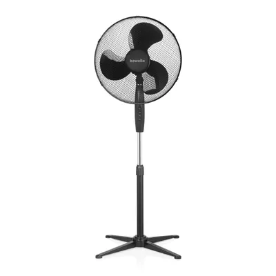 Obrázek produktu pro Stojanový ventilátor 38 cm - černý (3 rychlosti, oscilace)