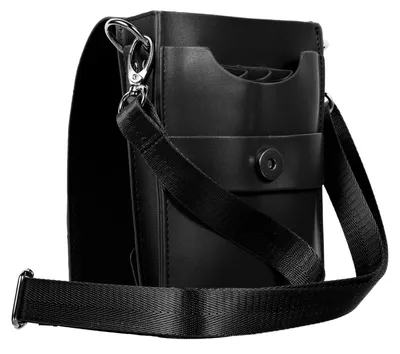 Imagen del producto de Estuche profesional para tijeras de peluquería, fabricado en cuero, con cinturón de cadera