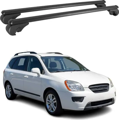Immagine prodotto di Barre portatutto trasversali per Kia Carens 2002-2006 Alluminio Nero