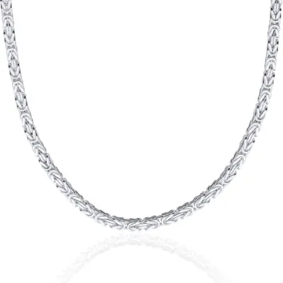 Produktbild von 4,2 mm Königskette in Vierkant-Form aus Sterlingsilber von Unique