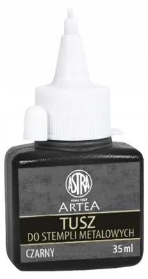 Zdjęcie produktu dla Tusz do stempli Astra czarny do metalu 35 ml