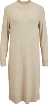 Produktbild von VILA Langarm Midi Strickkleid Loose Fit Pullover Dress Shirt Knielang VIRIL Größe: S