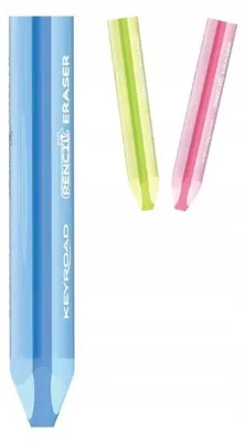 Image de Keyroad, gomme triangulaire, assortiment de couleurs