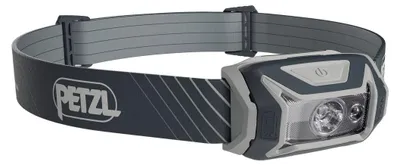 Immagine prodotto di Petzl TIKKA HEADLIGHT GREY Lampada frontale ricaricabile, compatta e facile da usare, con illuminazione rossa. 450 Lu