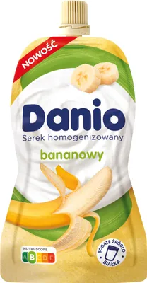 Obrázok produktu pre Danio Serek homogenizowany o smaku banana 120 g