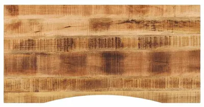 Image de Bureau en bois massif, dimensions 120 x 50 cm, en bois de mango