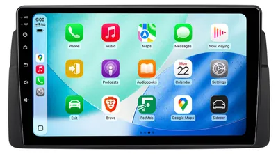 Immagine prodotto di Autoradio Android 9" per BMW Serie 3 E46 (1998–2006) con 64GB, Wi-Fi, Apple CarPlay e Android Auto, Navigatore GPS, DSP, DAB+, Bluetooth, SWC