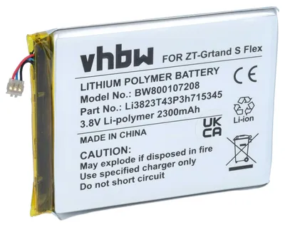 Produktbild von vhbw Akku kompatibel mit ZTE MF920W+, MF971, MF920VS, MF971V, MF971F Handy Smartphone Telefon (2300 mAh, 3,8 V, Li-Polymer)