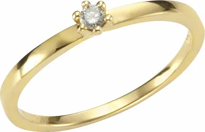 Produktbild von Orolino Ring 750/- Gold gelb 060 (19,1) Brillant weiß 067370078-2
