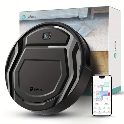 Image de aspirateur robot - robot nettoyeur à serpillière - aspirateur automatique - robot de nettoyage - nettoyeur de sols - puissance d'aspiration de 4000 Pa