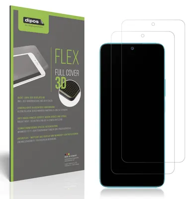 Produktbild von 2x Full Cover Schutzfolie matt für Honor 90 Lite Panzerfolie Anti-Shock