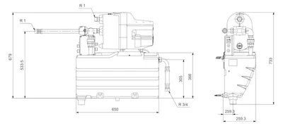 Produktbild von Grundf Hauswasserwerk SCALA1 1x230 V 50 Hz System 3-45