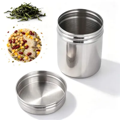 Luftdichter Vorratsbehälter aus Edelstahl 304, 275 ml, klein