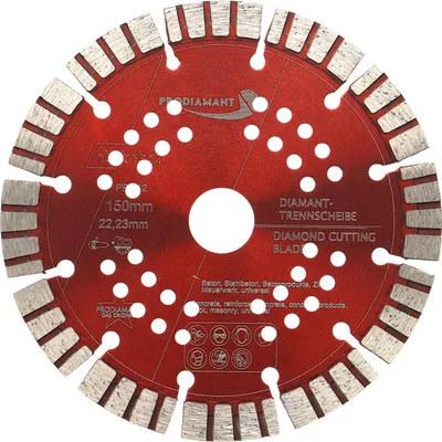 Zdjęcie produktu dla PRODIAMANT Diamentowa tarcza tnąca 150 mm do betonu, uniwersalna Pro12