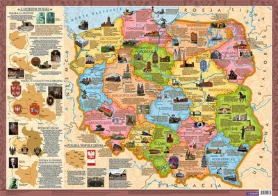 Obrázek produktu pro Polska Województwa mapa konturowa 1:1 500 000